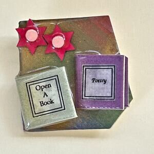 Lucinda Vintage Collectible Book Pin